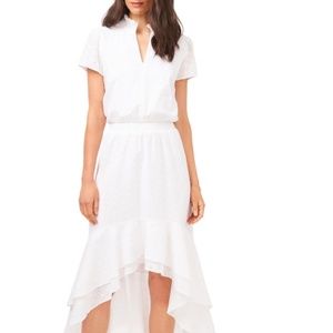 *EUC* 1.State Smocked Waist High/Low Midi Dress